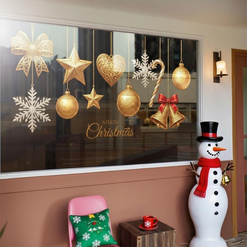 Christmas Ornament Window Clin - Snowflake Window Decal recension och pris