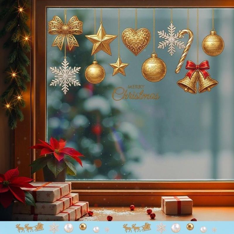Christmas Ornament Window Clin - Snowflake Window Decal recension och pris
