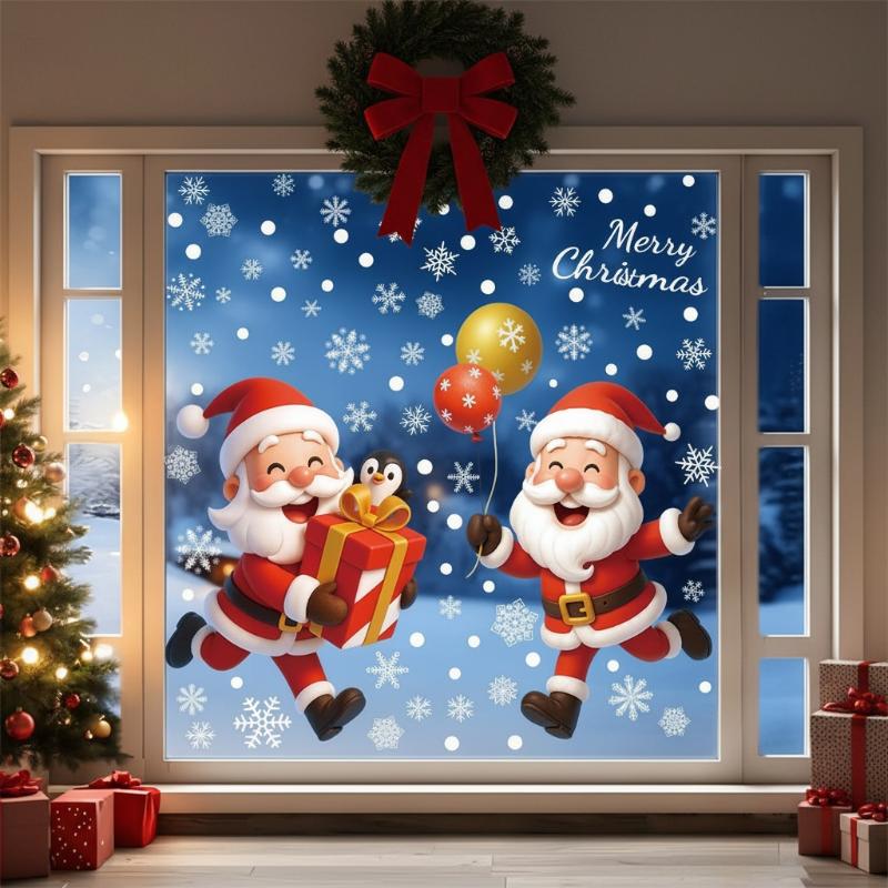 Christmas Static Window Sticke - Snowflake Window Decal recension och pris