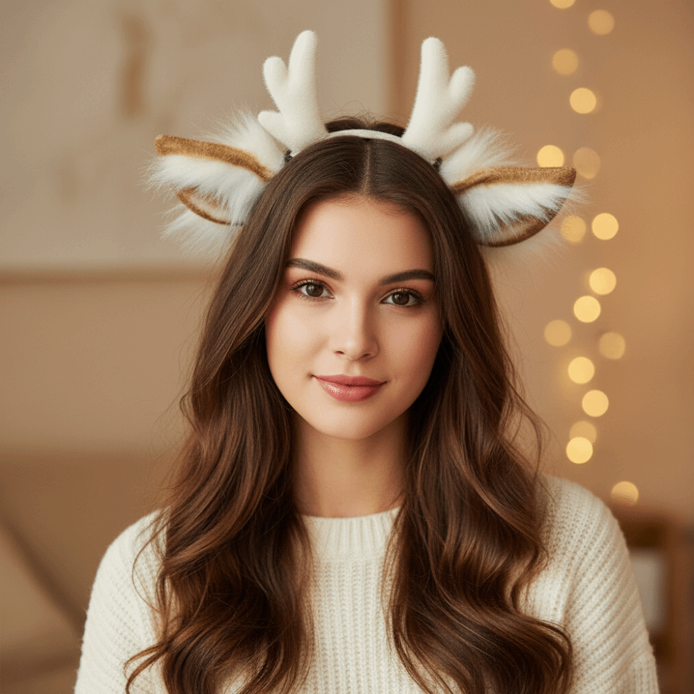 Antler Headband Handmade Simul - Reindeer Antlers Headband recension och pris