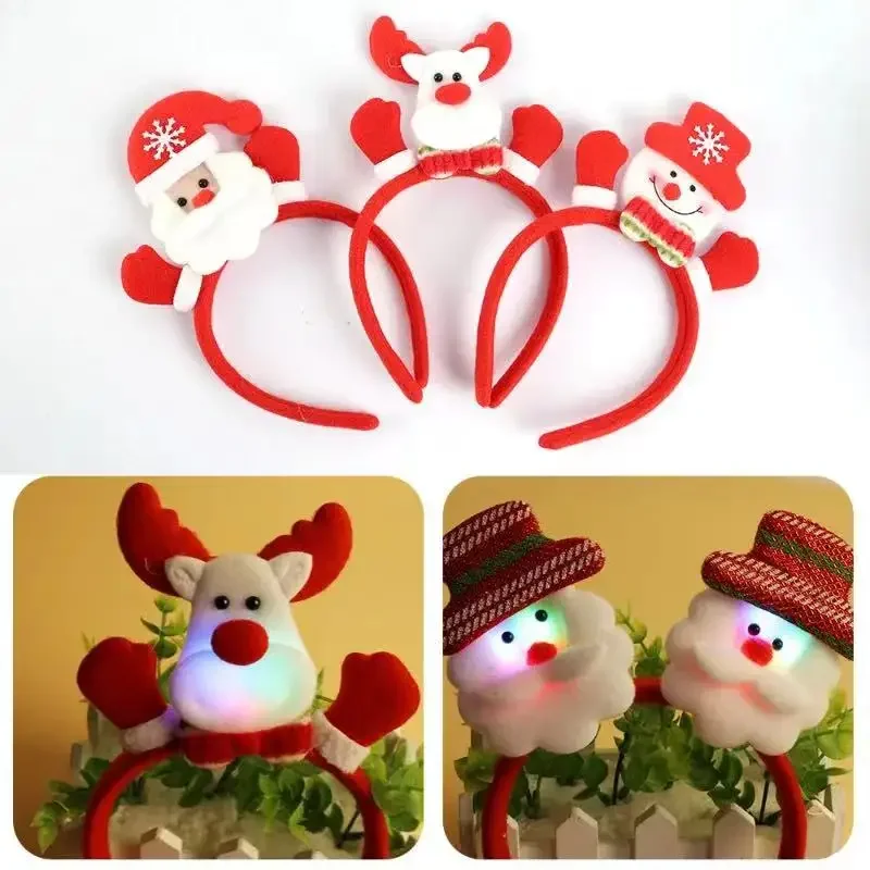 LED Glowing Reindeer Elk Antle - Reindeer Antlers Headband recension och pris