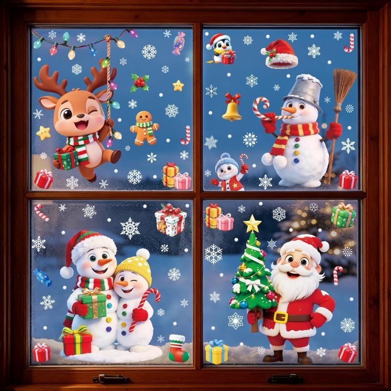 Christmas Window Stickers 3D E - Snowflake Window Decal recension och pris