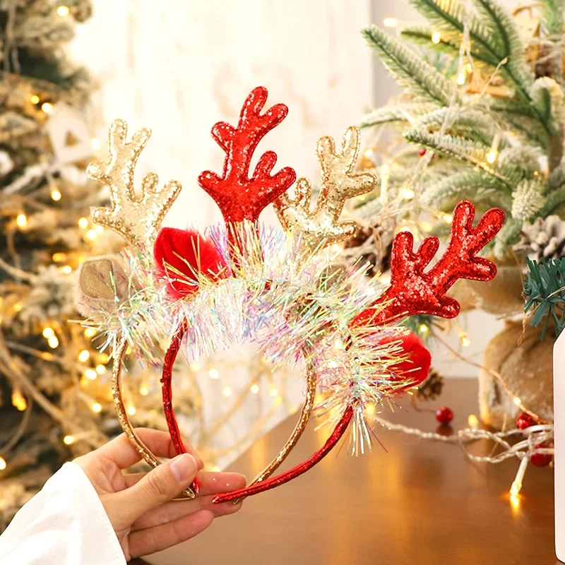 Christmas Headbands Gift Xmas  - Reindeer Antlers Headband recension och pris