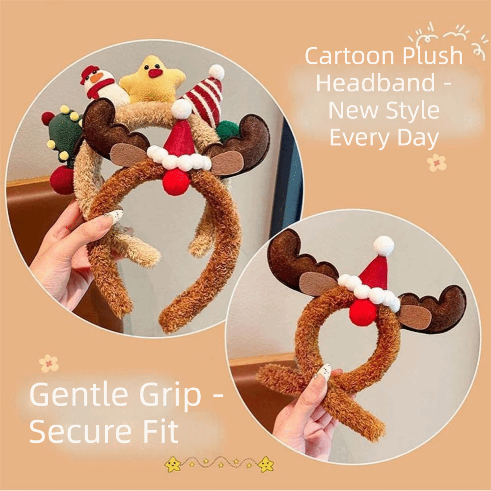 Plush Texture Christmas Headba - Reindeer Antlers Headband recension och pris