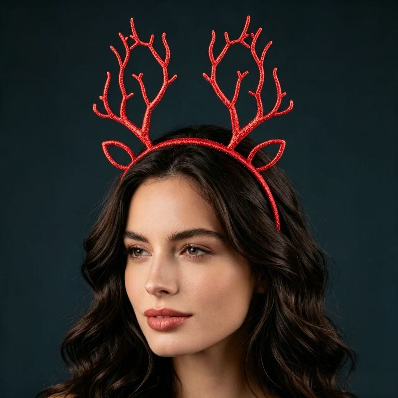 Festive Christmas Glitter Rein - Reindeer Antlers Headband recension och pris