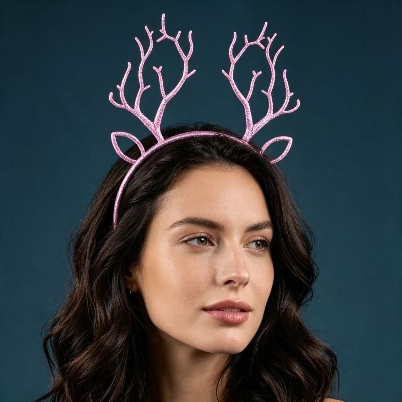 Festive Christmas Glitter Rein - Reindeer Antlers Headband recension och pris
