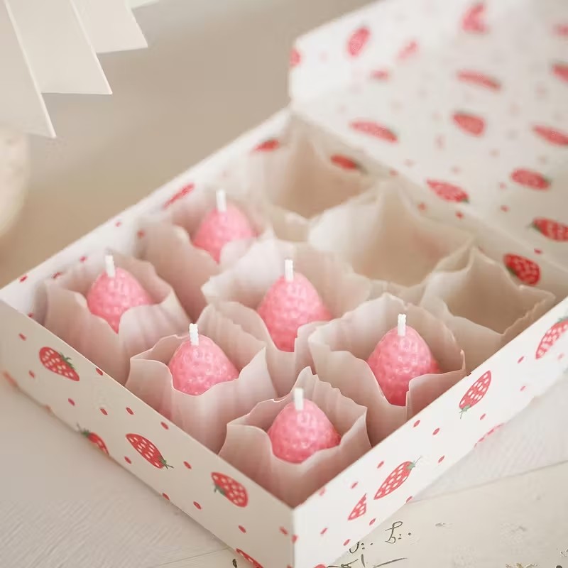 Strawberry Silicone Candle Mol - Holiday Candle Set recension och pris