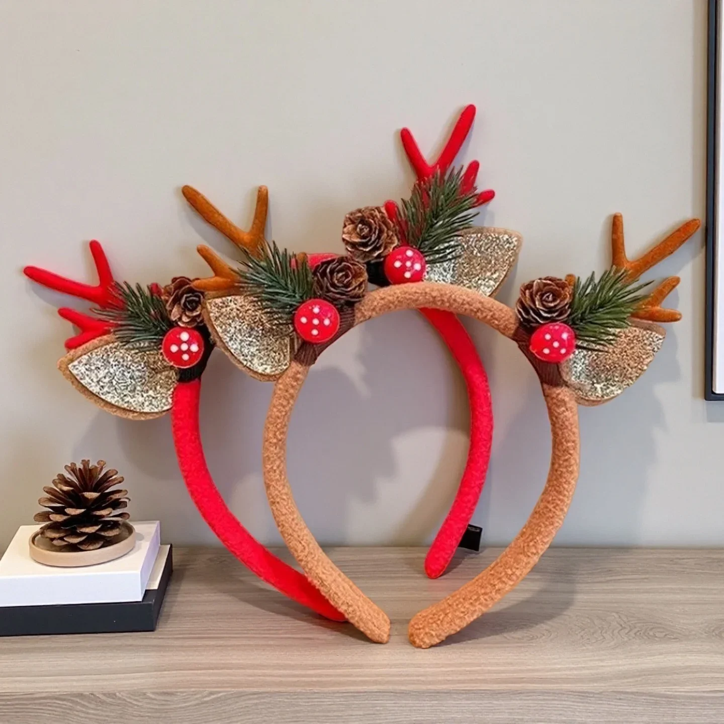 1Pc Christmas Headbands Christ - Reindeer Antlers Headband recension och pris