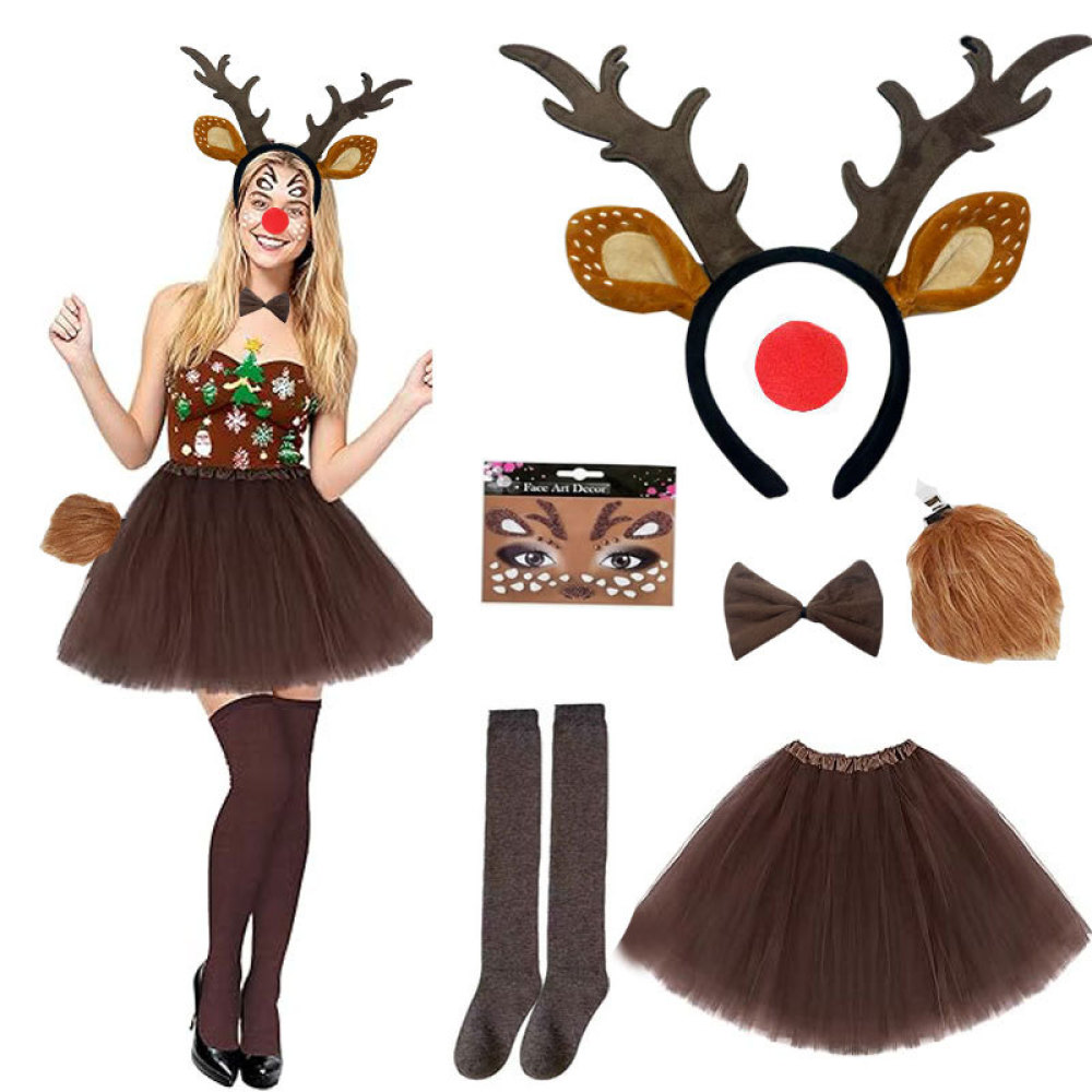 Christmas Reindeer Antler Head - Reindeer Antlers Headband recension och pris