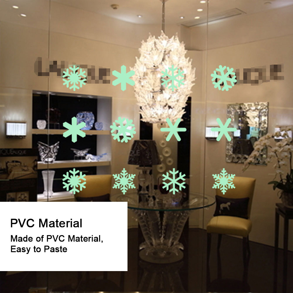 1Set Luminous Snowflake Wall S - Snowflake Window Decal recension och pris