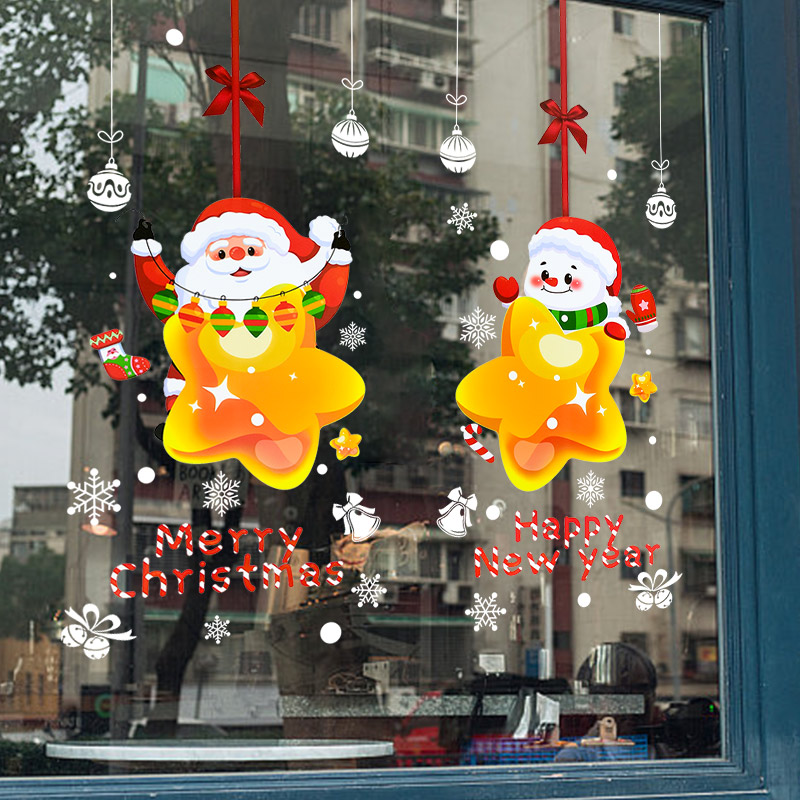 Christmas Santa Claus Window S - Snowflake Window Decal recension och pris