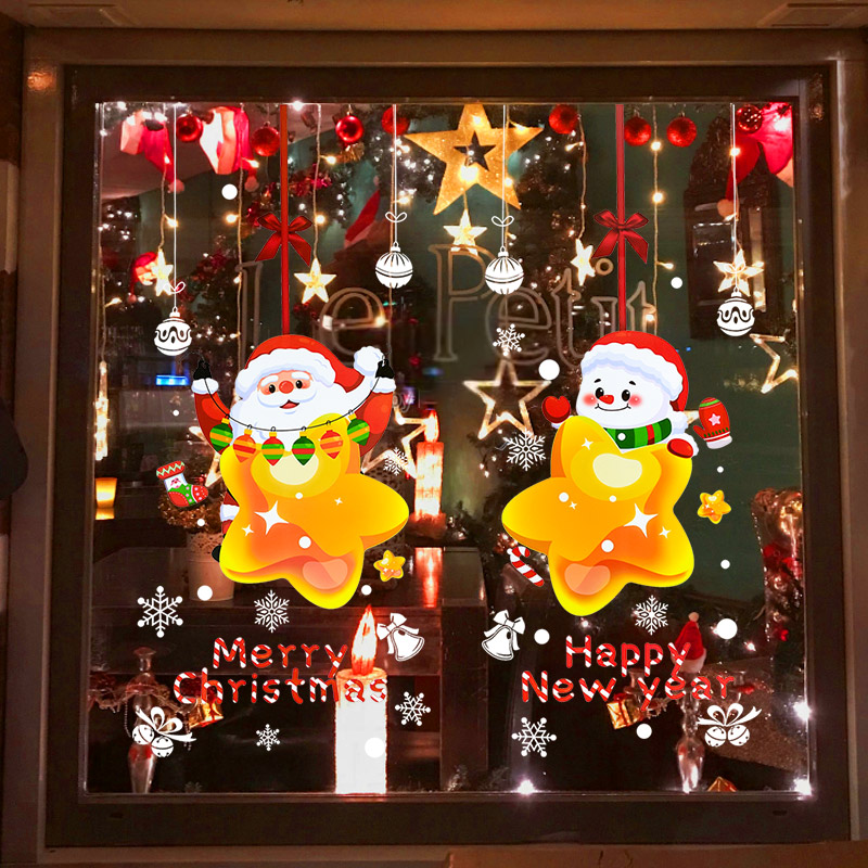 Christmas Santa Claus Window S - Snowflake Window Decal recension och pris