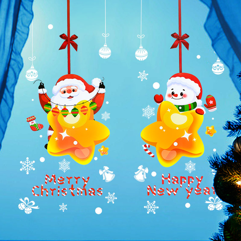 Christmas Santa Claus Window S - Snowflake Window Decal recension och pris