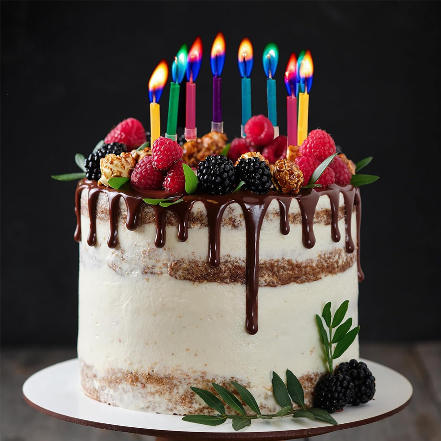 12/24 Pcs birthday cake candle - Holiday Candle Set recension och pris