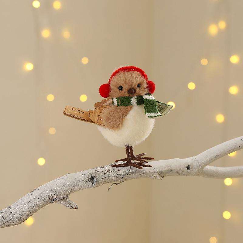 Christmas Plush Bird Ornaments - Santa Hat Plush recension och pris